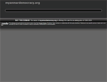 Tablet Screenshot of myanmardemocracy.org
